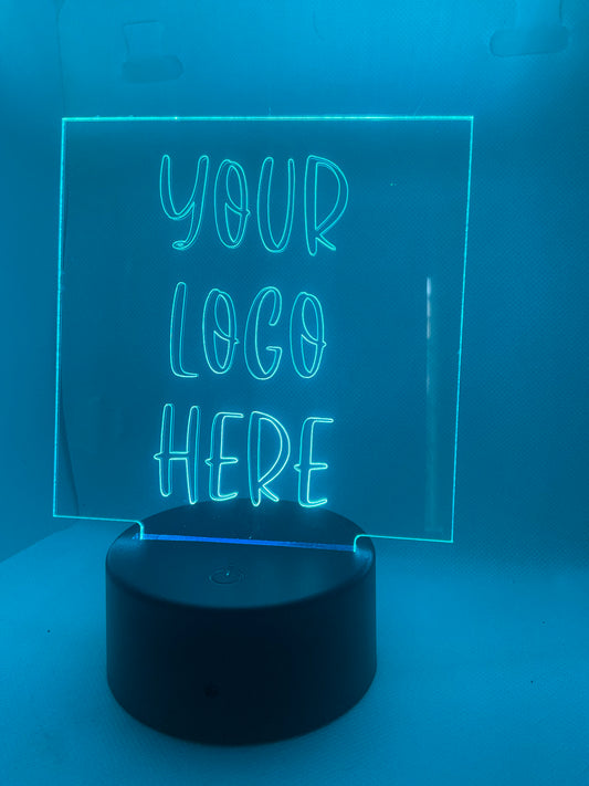 Customizable Engraved LED light